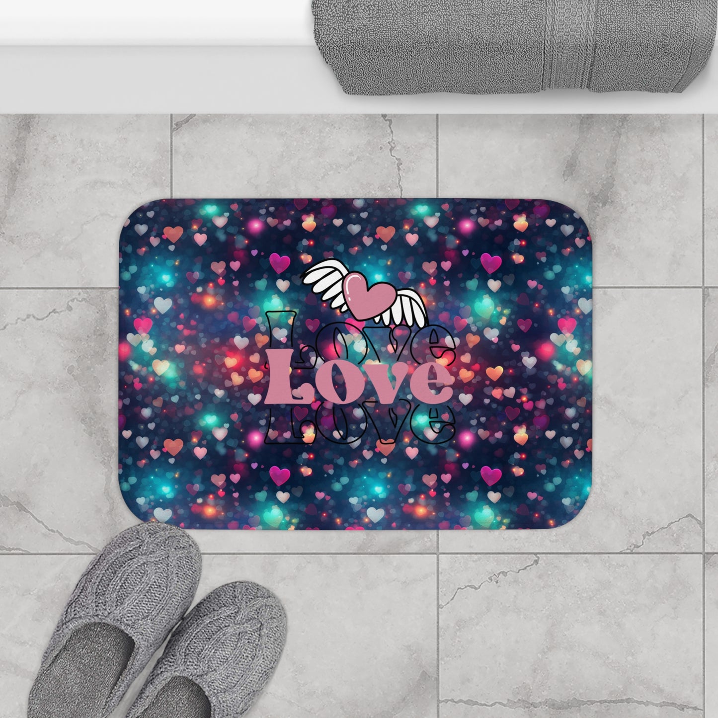 Happy valentines day Bath Mat