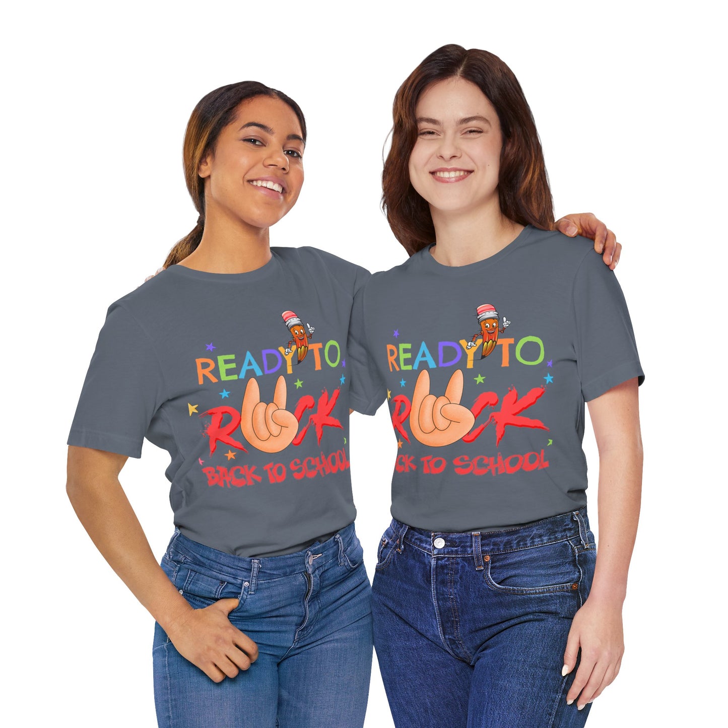 Ready To Rock T-Shirt, Back To School T-Shirt, Teach Love Inspire Teacher Shirt, Teacher Back To school unisex jersey short sleeve.First Day Vibes T-Shirt.