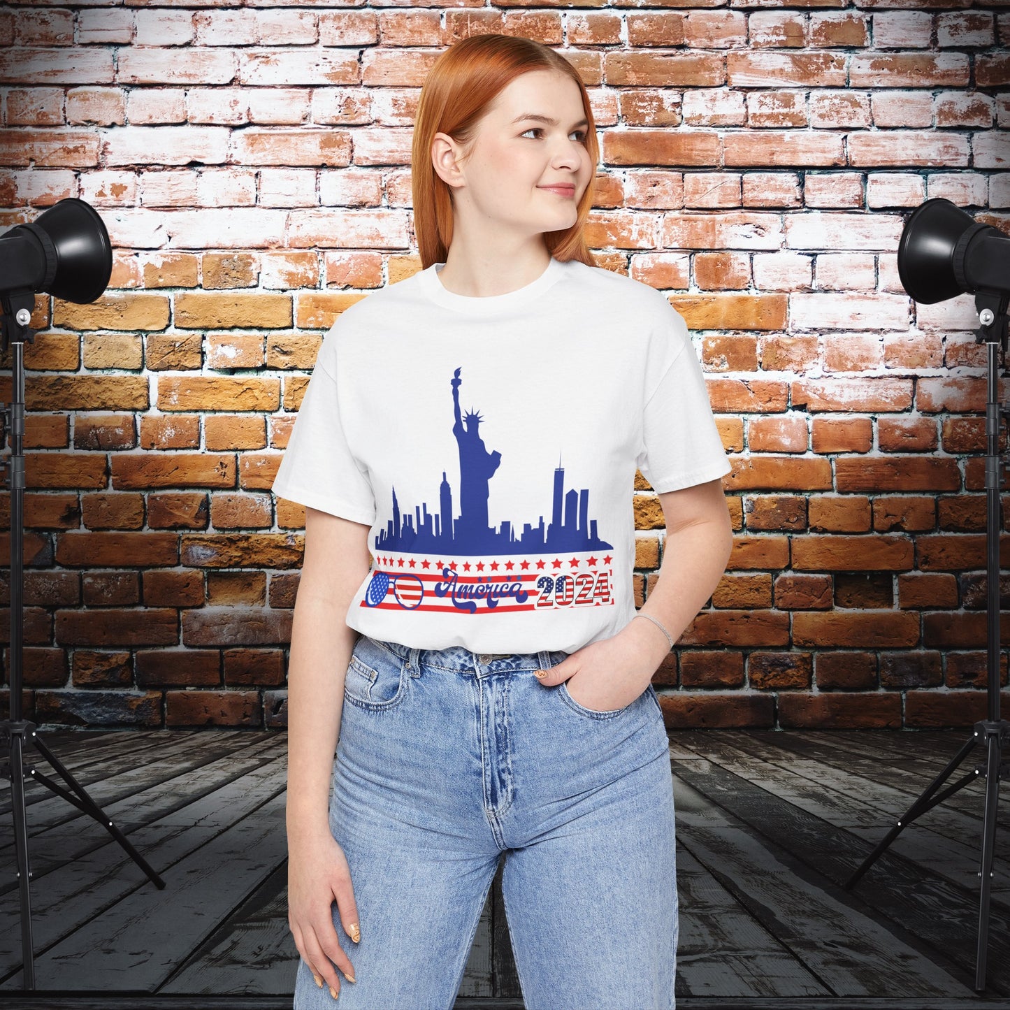 4th of July T-shirt, Sweet Land Of Liberty T-Shirt, Fourth of July unisex jersey short sleeve, America, Flag, Peace Love America. Proud To Be An American, Red White Blue.