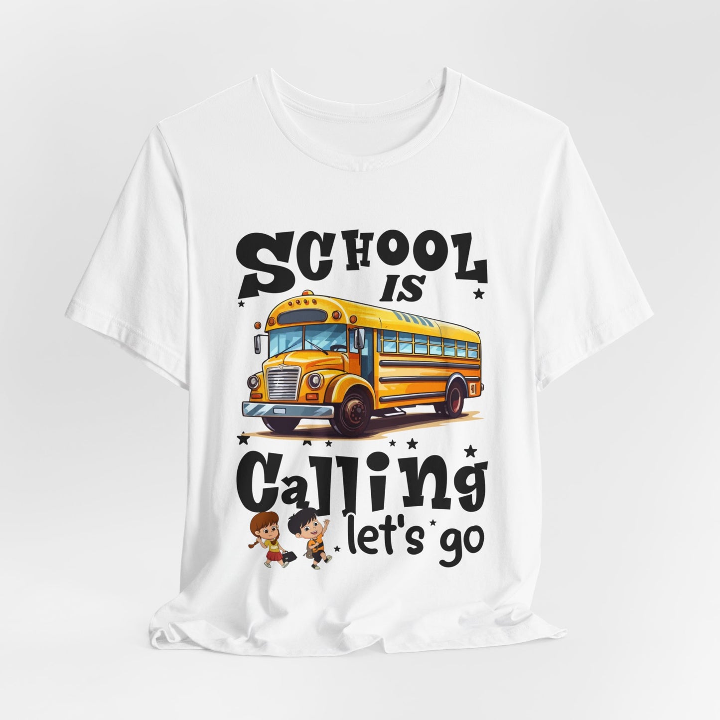 School Is calling T-shirt, First Day Of School T-Shirt, Teacher Back To school unisex jersey short sleeve.First Day Vibes T-Shirt.