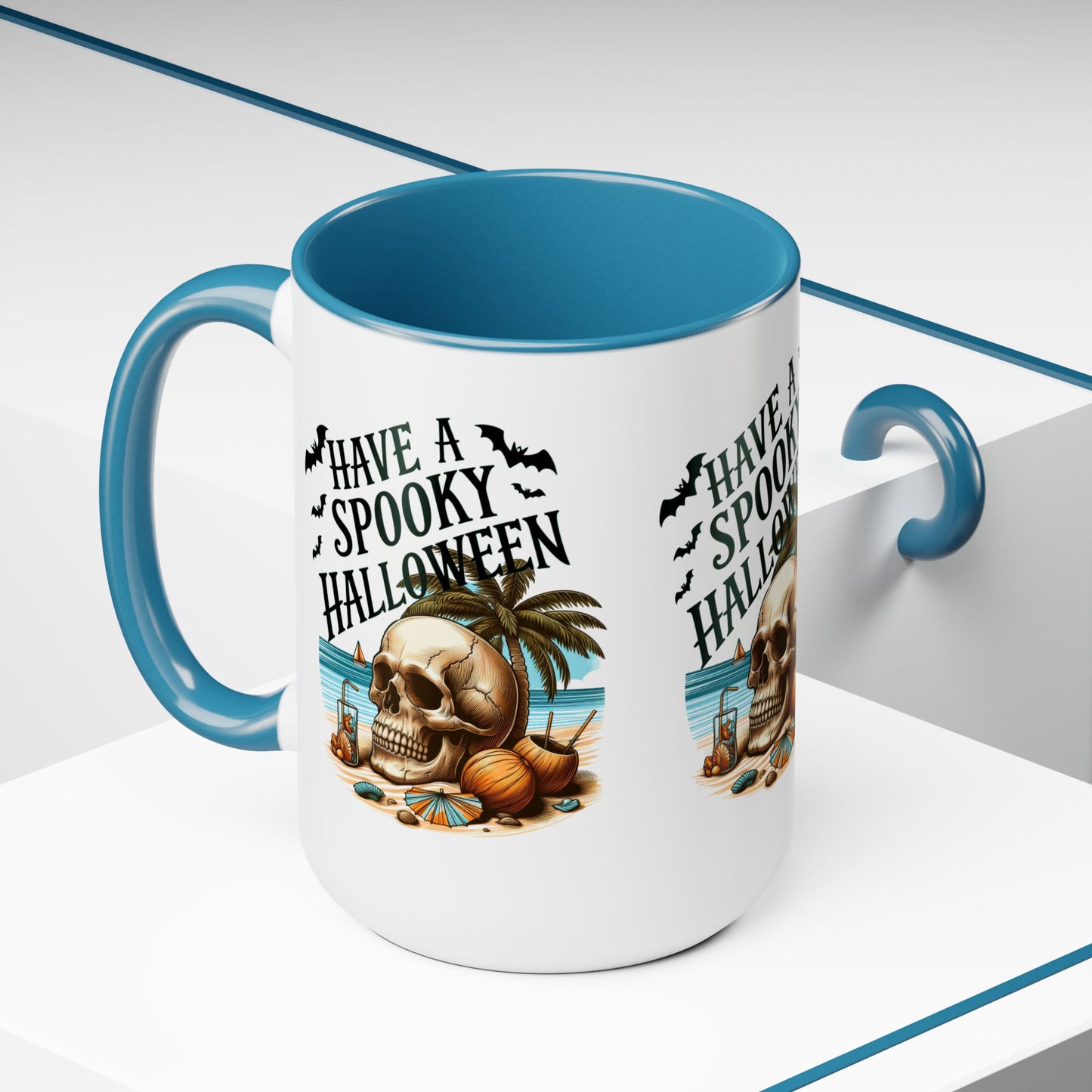 Have A Spooky Halloween Coffee Mug,  Let's Go Halloween Coffee Mug, Trick or Treat Halloween Coffee Mug, Cute Skeleton Coffee Mug, Spooky Season Halloween Coffee Mug.