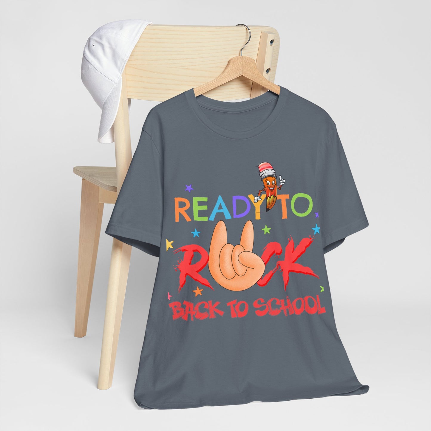 Ready To Rock T-Shirt, Back To School T-Shirt, Teach Love Inspire Teacher Shirt, Teacher Back To school unisex jersey short sleeve.First Day Vibes T-Shirt.