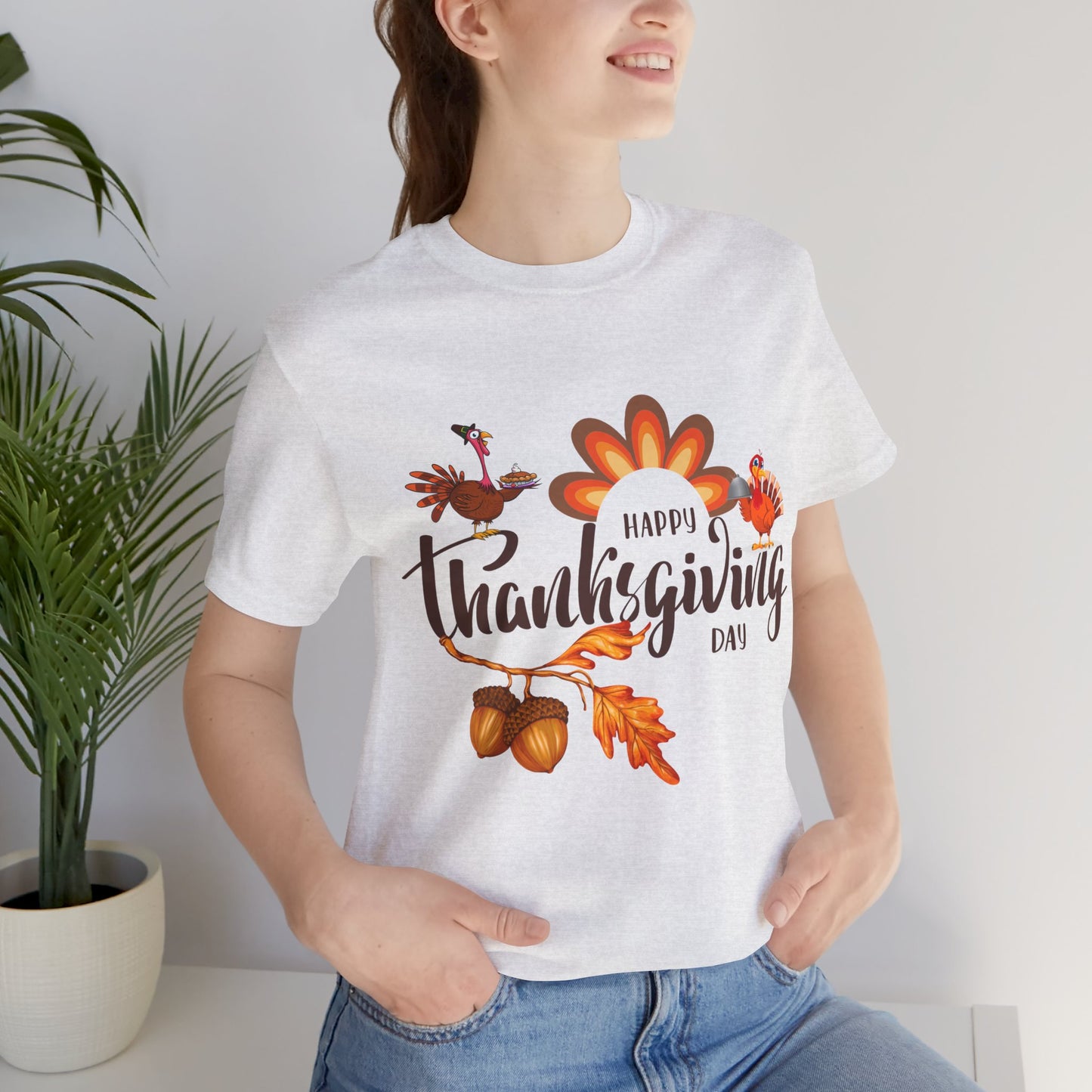 Happy Thanksgiving Day T-shirt, Happy thanksgiving 2024 T-shirt, Thanksgiving Gift,Turkey Shirt, Family Thanksgiving, Holiday Outfit.