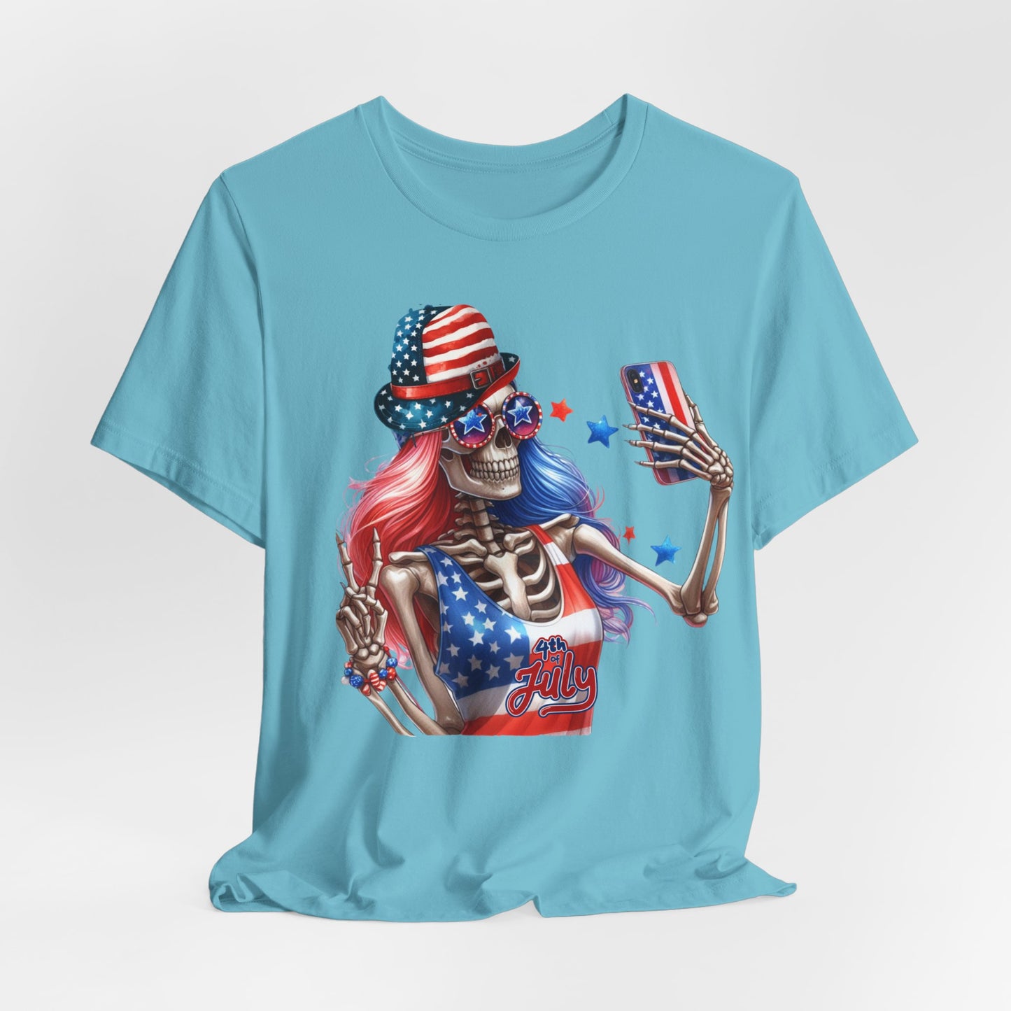 4th of July T-shirt, Red White Blue T-Shirt, Fourth of July unisex jersey short sleeve,  America, Flag, Peace Love America. Proud To Be An American, Red White Blue.