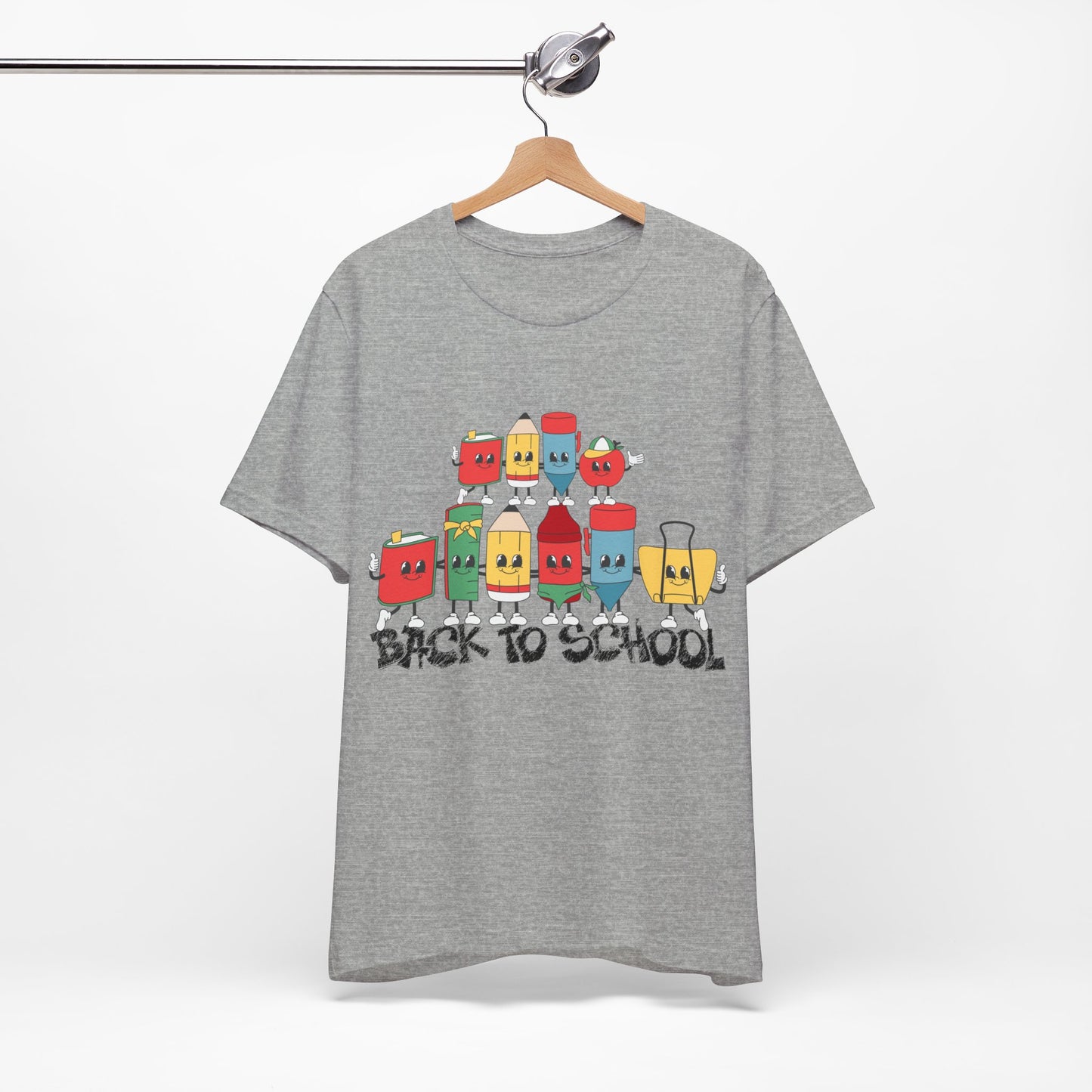 Back To School T-Shirt, Teacher Back To school unisex jersey short sleeve.First Day Vibes T-Shirt.