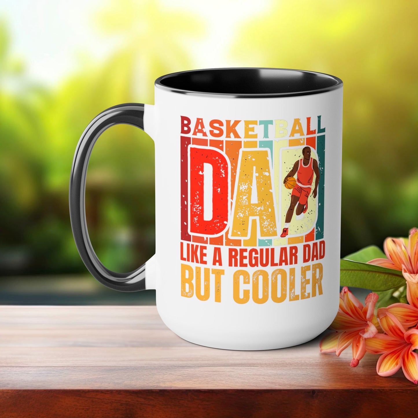 Happy father's dayTow-Tone Coffee Mug.15oz, Gift for Dad, Daddy's Coffee Mug