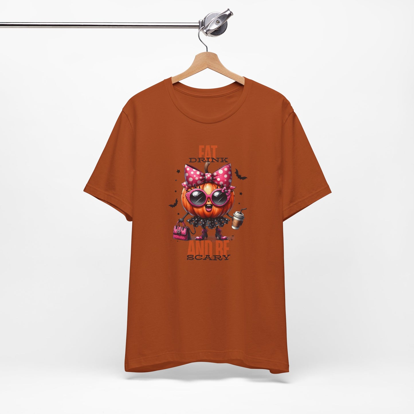 Eat Drink And Be Scary Halloween T-shirt, Happy Halloween T-shirt, Trick Or Treat T-shirt, Halloween T-shirt, Cool Halloween T-shirt, Spooky T-shirt,