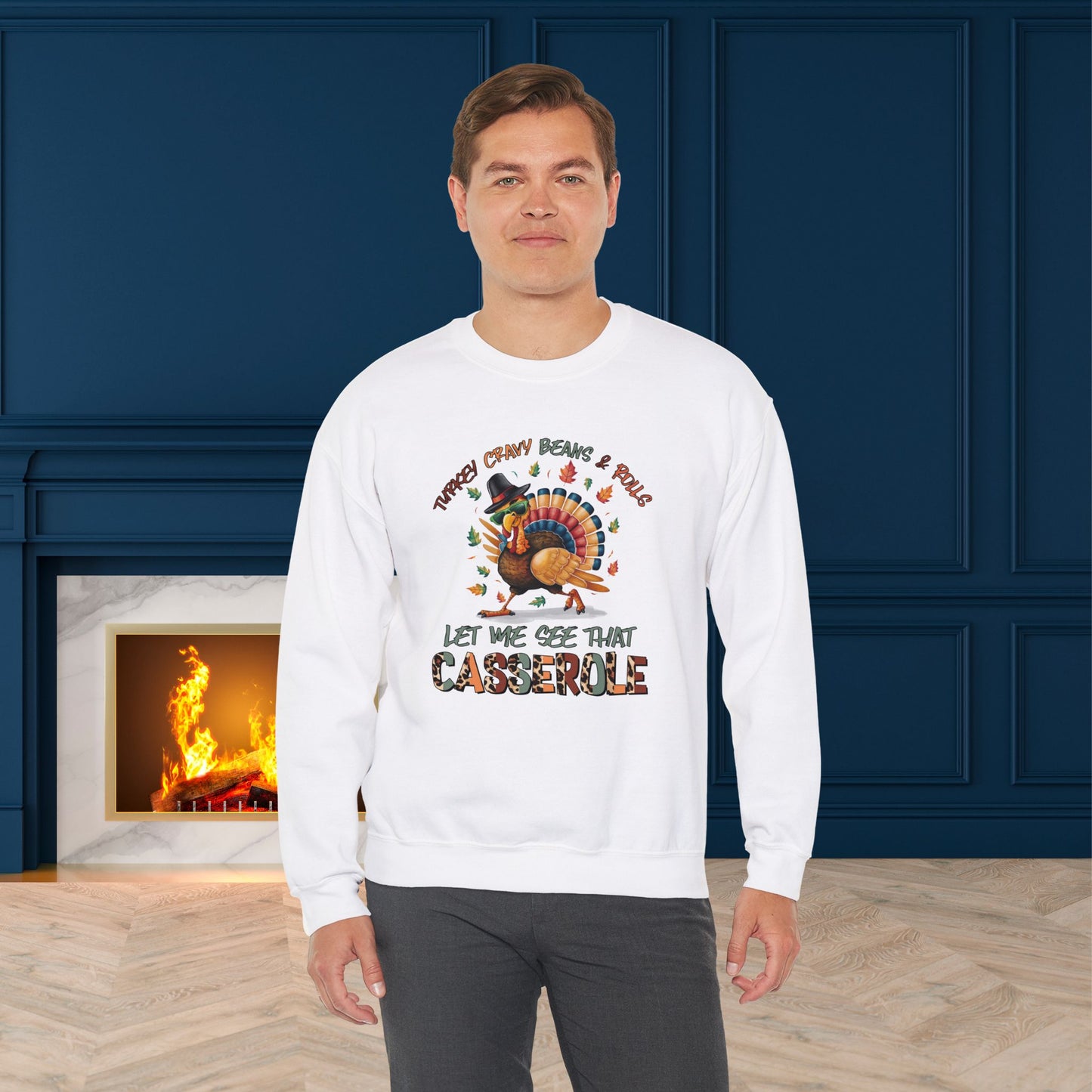 Turkey Sweatshirt, HappyThanksgiving Day Sweatshirt - Unisex Heavy Blend, Happy Thanksgiving2024 Sweatshirt, Thanksgiving Gift, Festive Sweatshirt.