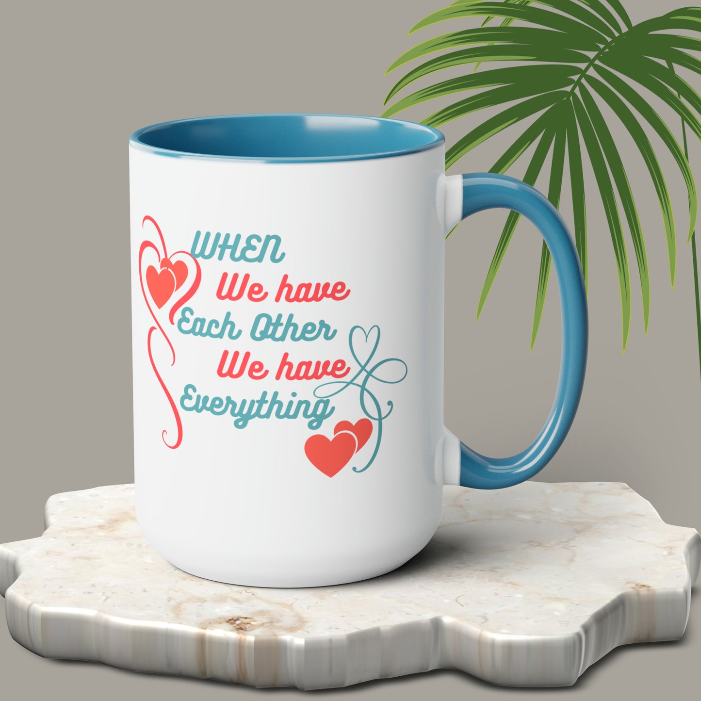 Happy valentines day Two-Tone Coffee Mugs, 15oz