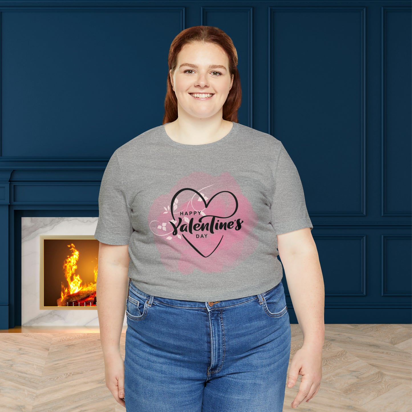 Happy valentines day Unisex Jersey Short Sleeve Tee