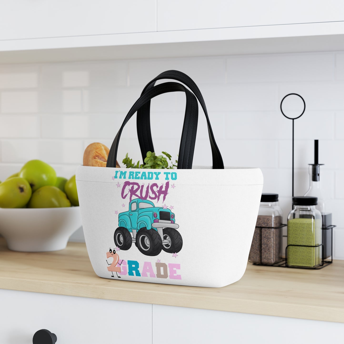I Am Ready To Crush 2nd Grade Lunch Bag, Back To School Lunch Bag, Back to Learning Lunch Bag, Ready for School Lunch Bag. First day Of School.