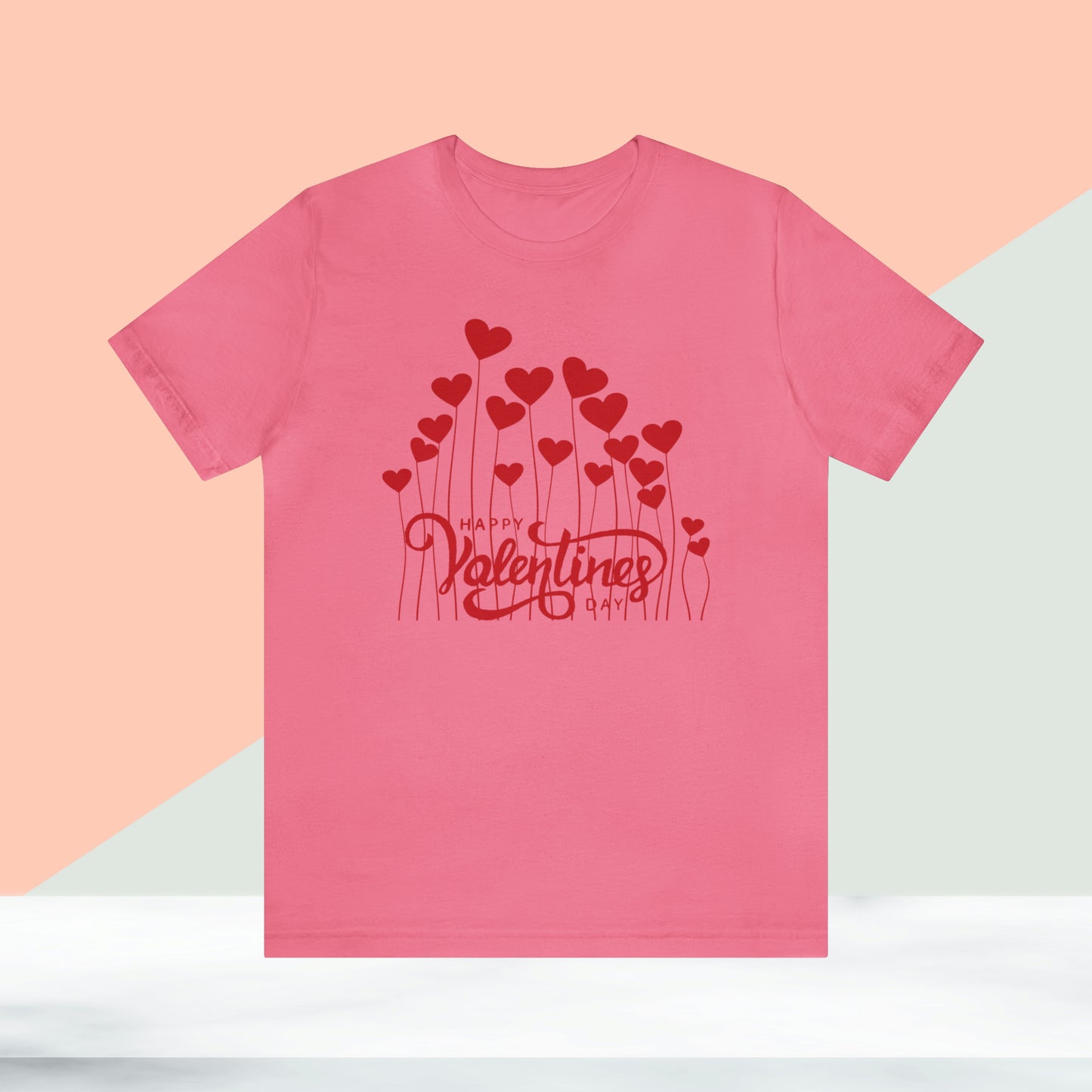 Happy valentines day Unisex Jersey Short Sleeve Tee