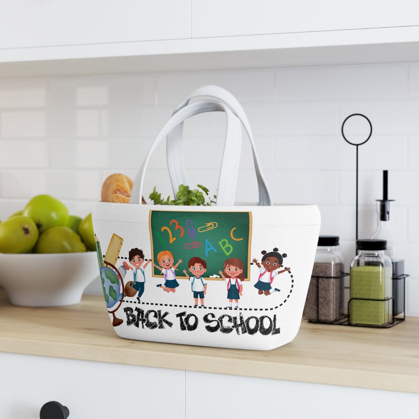 Back To School Lunch Bag, Back to Learning Lunch Bag, First Day Vibes Lunch Bag.