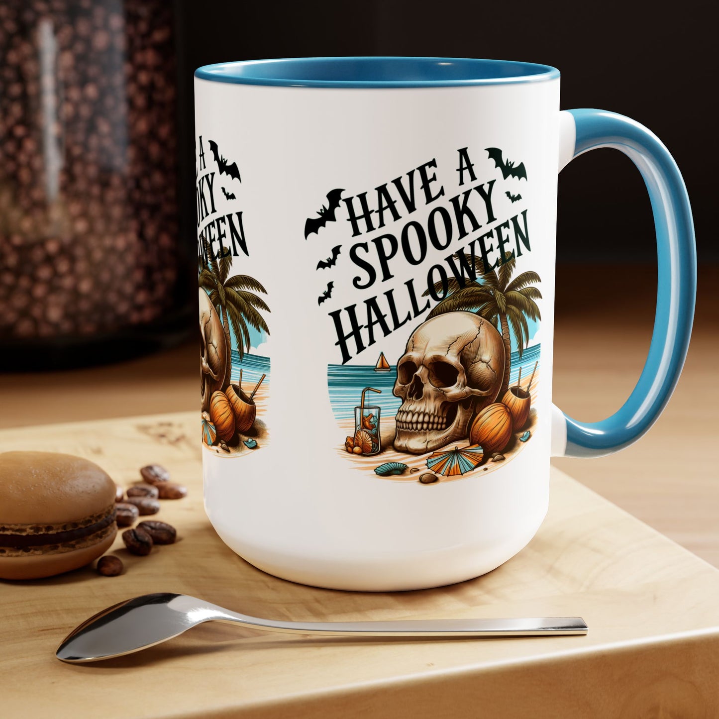 Have A Spooky Halloween Coffee Mug,  Let's Go Halloween Coffee Mug, Trick or Treat Halloween Coffee Mug, Cute Skeleton Coffee Mug, Spooky Season Halloween Coffee Mug.