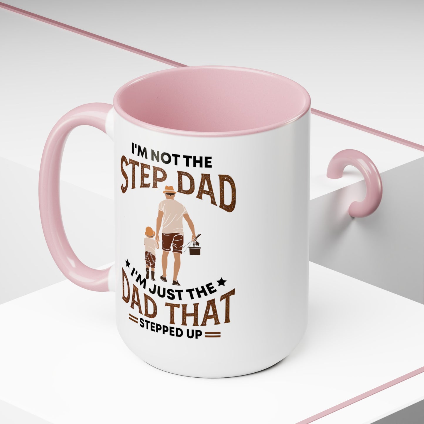 Happy father's dayTow-Tone Coffee Mug.15oz, Gift for Dad, Daddy's Coffee Mug