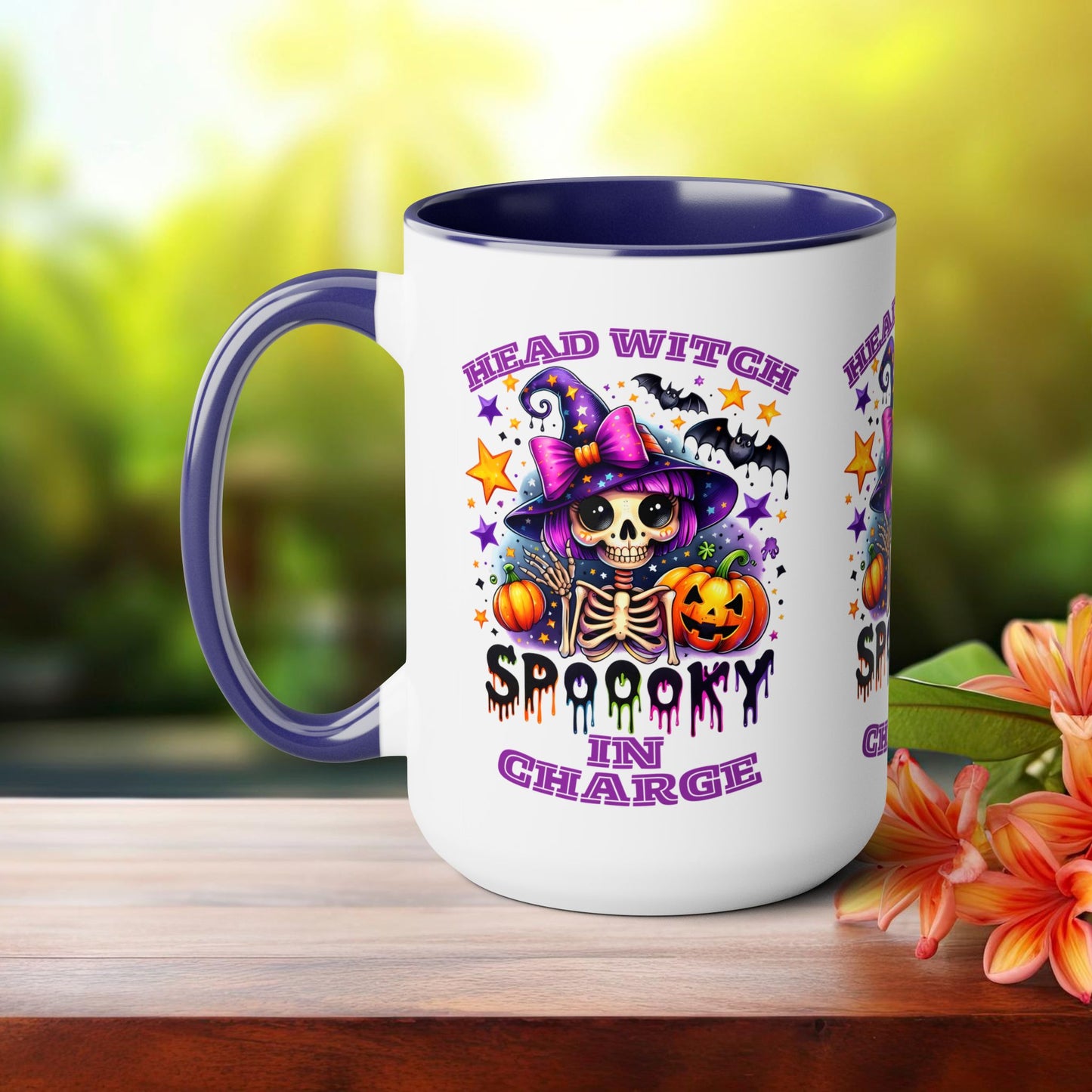 Head Witch In Charge Halloween Coffee Mug,  Let's Go Halloween Coffee Mug, Trick or Treat Halloween Coffee Mug, Cute Skeleton Coffee Mug, Spooky Season Halloween Coffee Mug.