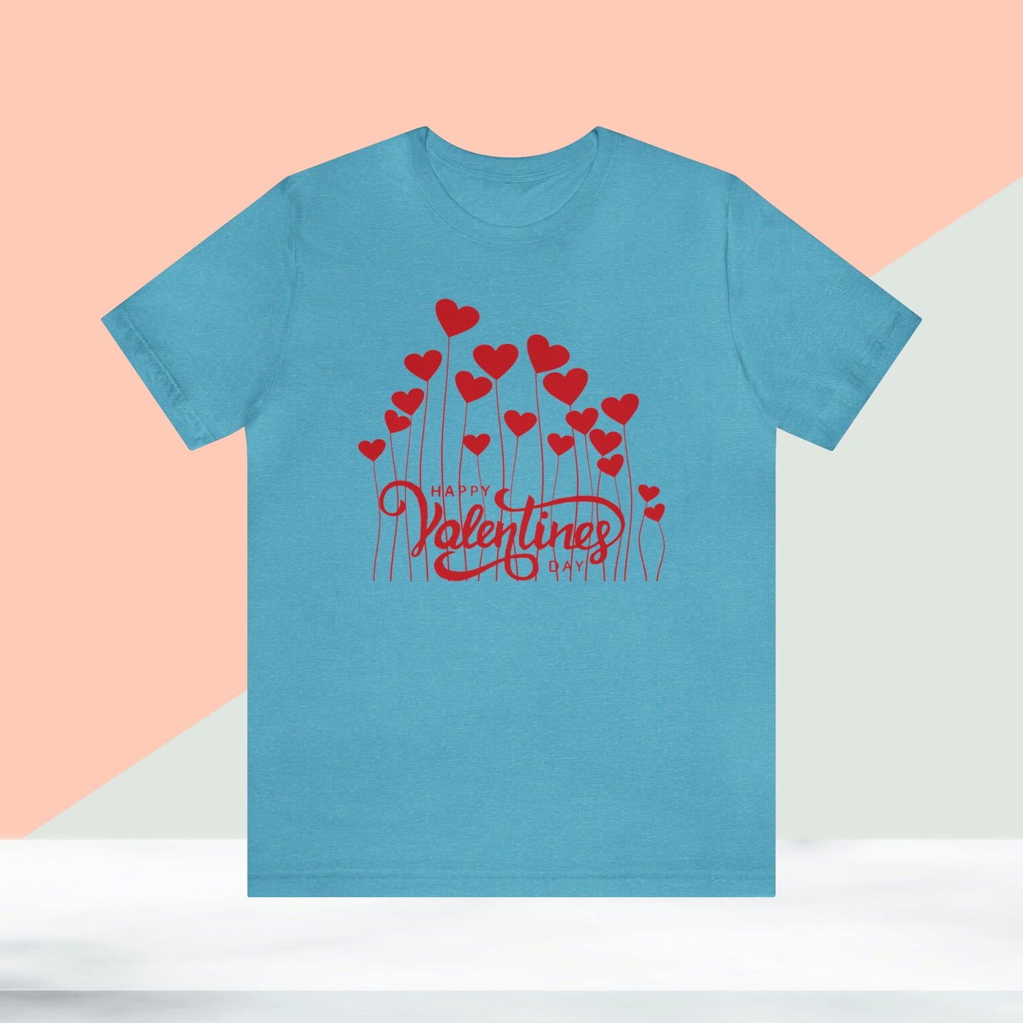 Happy valentines day Unisex Jersey Short Sleeve Tee