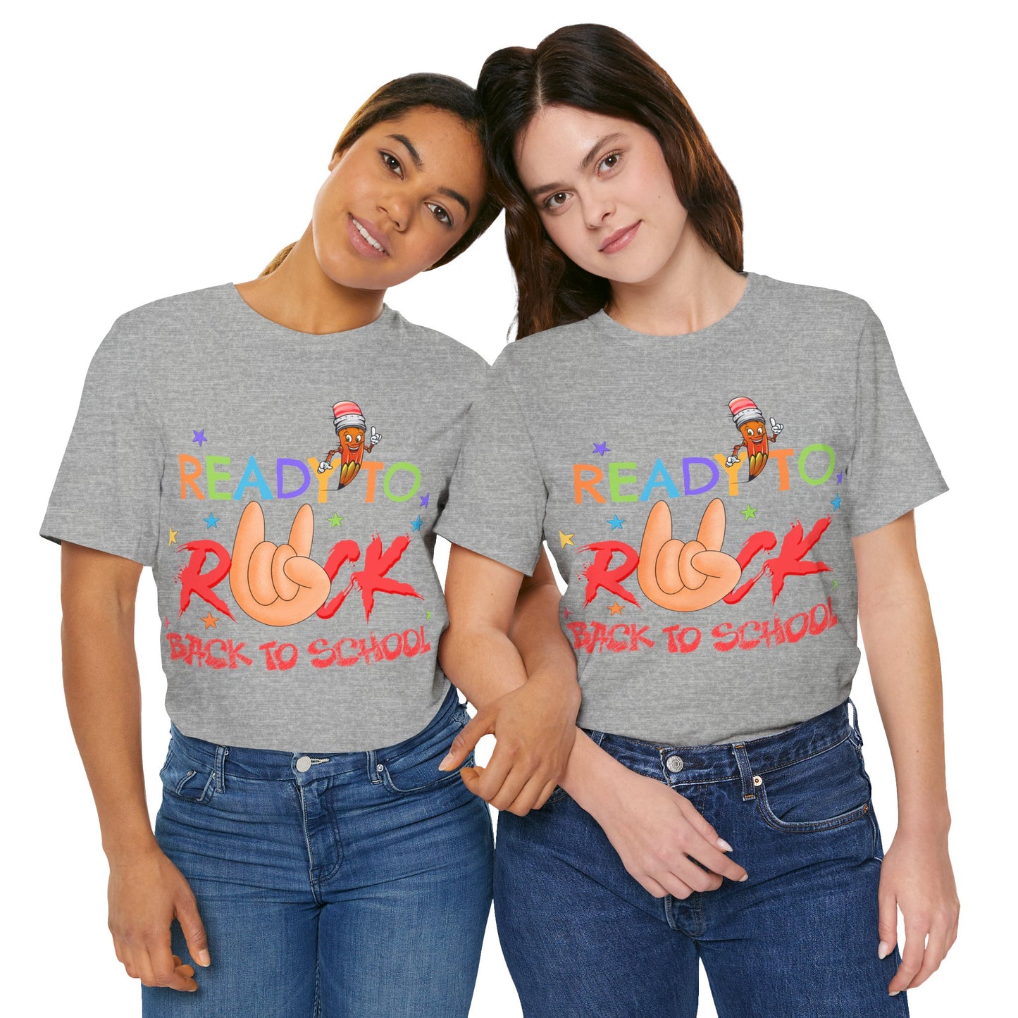 Ready To Rock T-Shirt, Back To School T-Shirt, Teach Love Inspire Teacher Shirt, Teacher Back To school unisex jersey short sleeve.First Day Vibes T-Shirt.