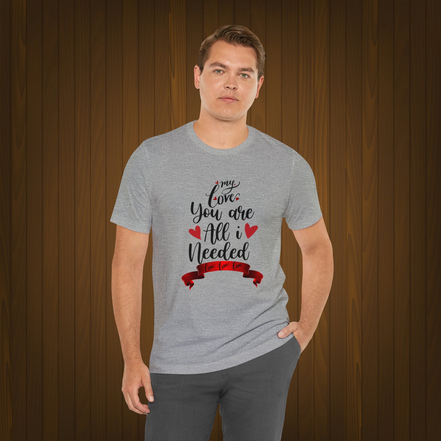 Happy valentines day Unisex Jersey Short Sleeve Tee