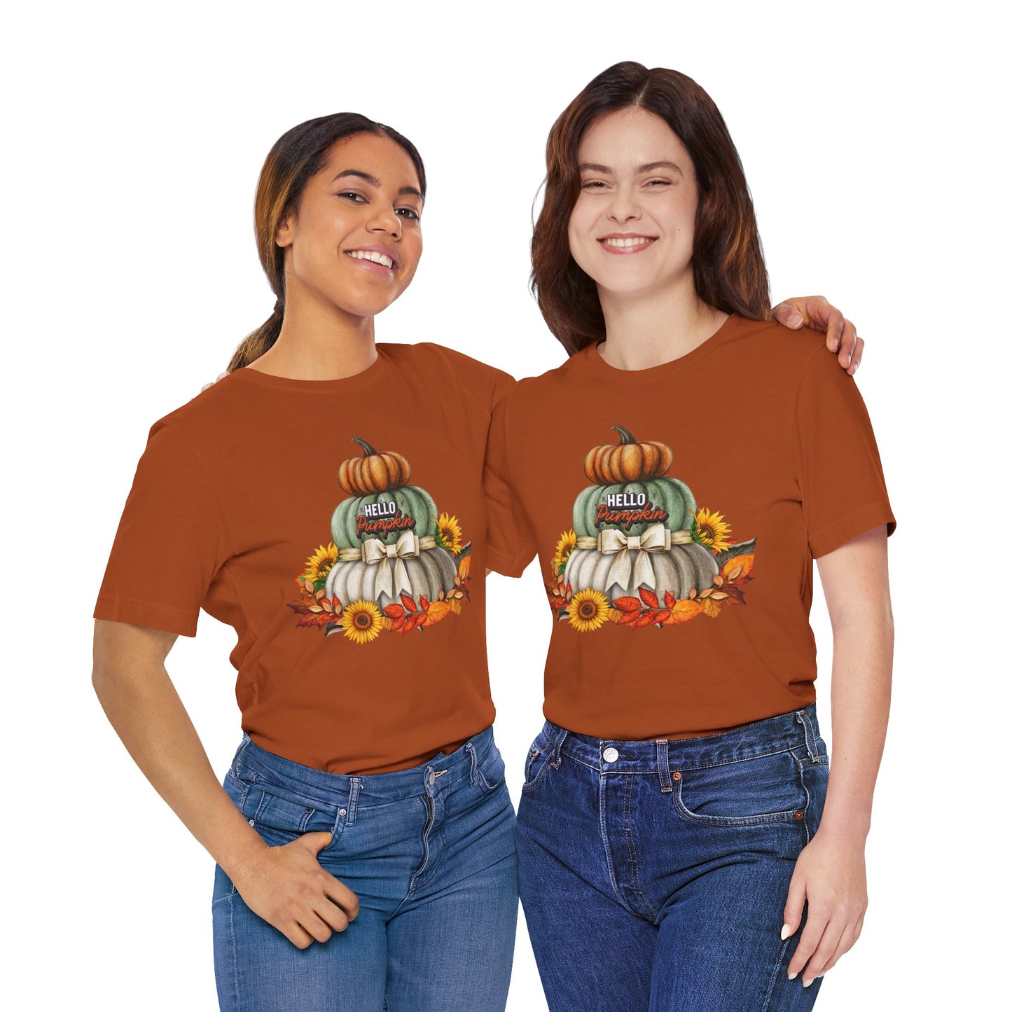 Hello Pumpkin Thanksgiving T-shirt, Happy thanksgiving 2024 T-shirt, Thanksgiving Gift,Turkey Shirt, Family Thanksgiving, Holiday Outfit.