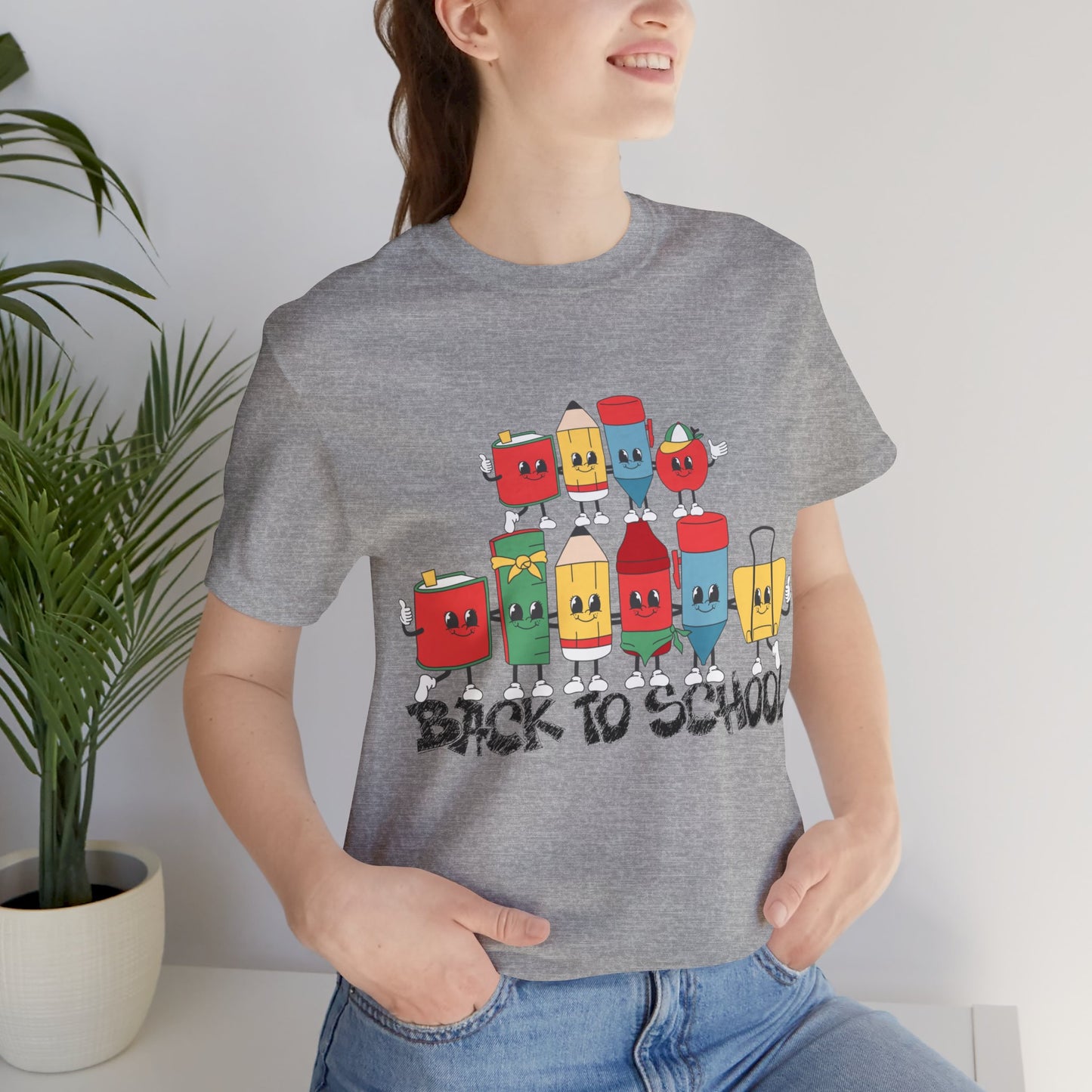 Back To School T-Shirt, Teacher Back To school unisex jersey short sleeve.First Day Vibes T-Shirt.