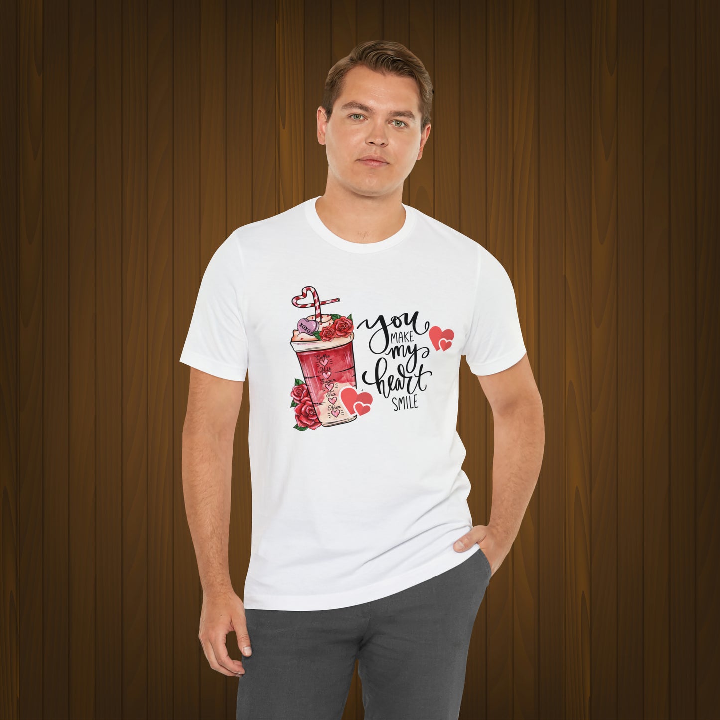 Happy valentines day Unisex Jersey Short Sleeve Tee