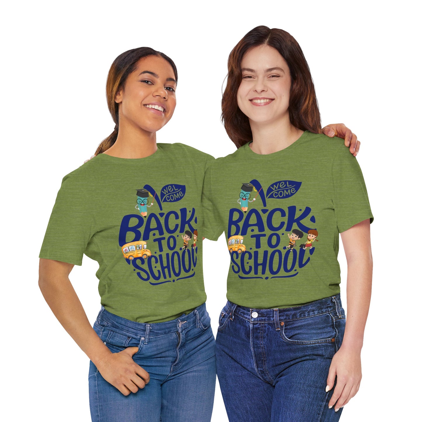 Welcome Back To School T-Shirt, Teacher T-Shirt, Teacher Back To school unisex jersey short sleeve.First Day Vibes T-Shirt.