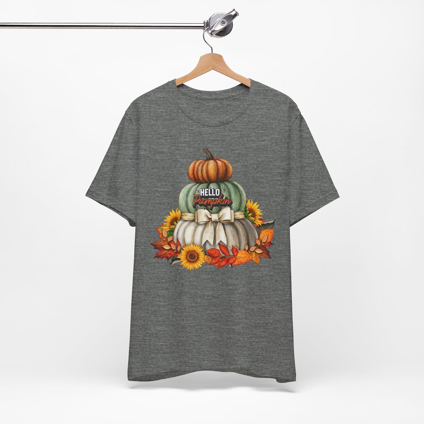 Hello Pumpkin Thanksgiving T-shirt, Happy thanksgiving 2024 T-shirt, Thanksgiving Gift,Turkey Shirt, Family Thanksgiving, Holiday Outfit.