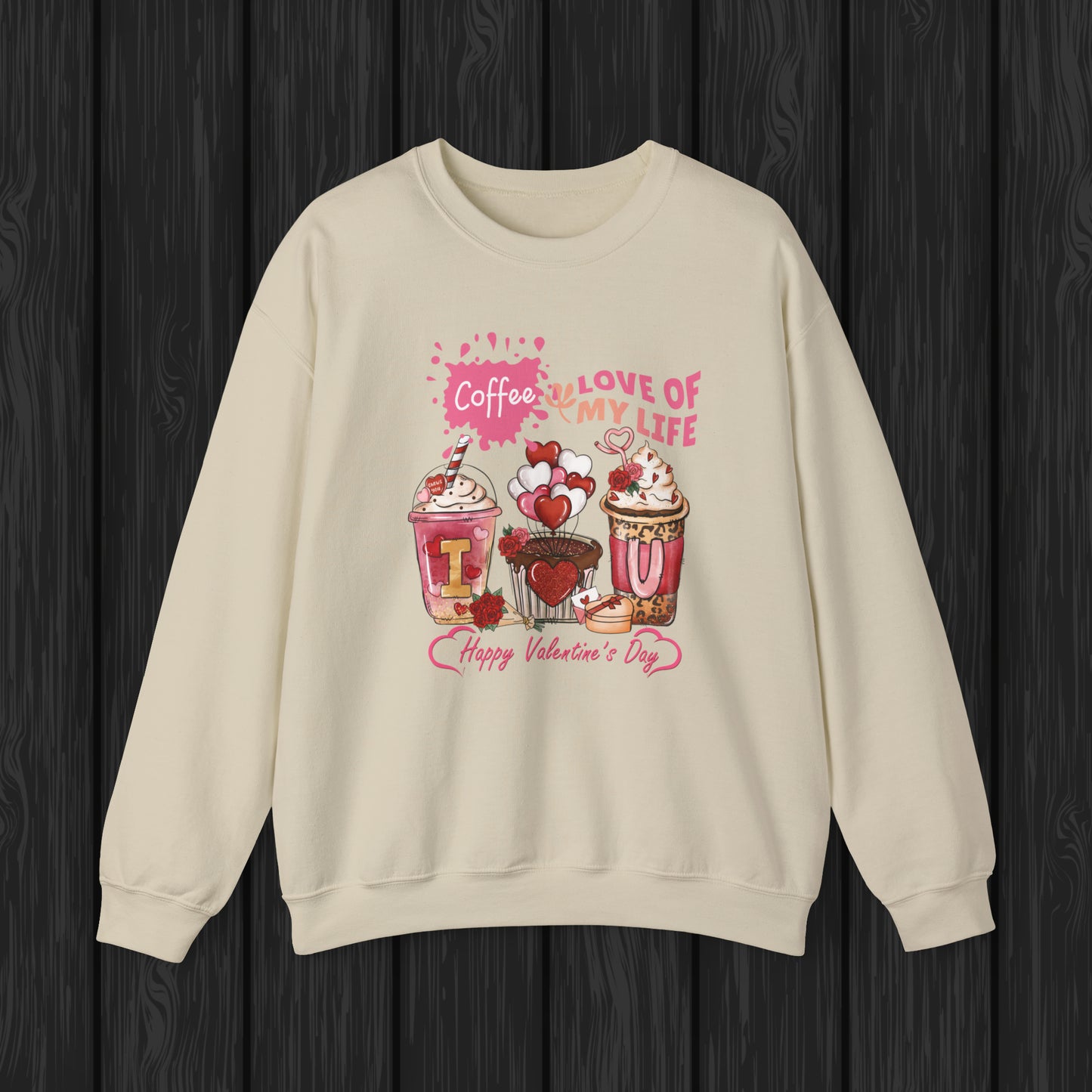 Happy valentines day Unisex Heavy Blend™ Crewneck Sweatshirt