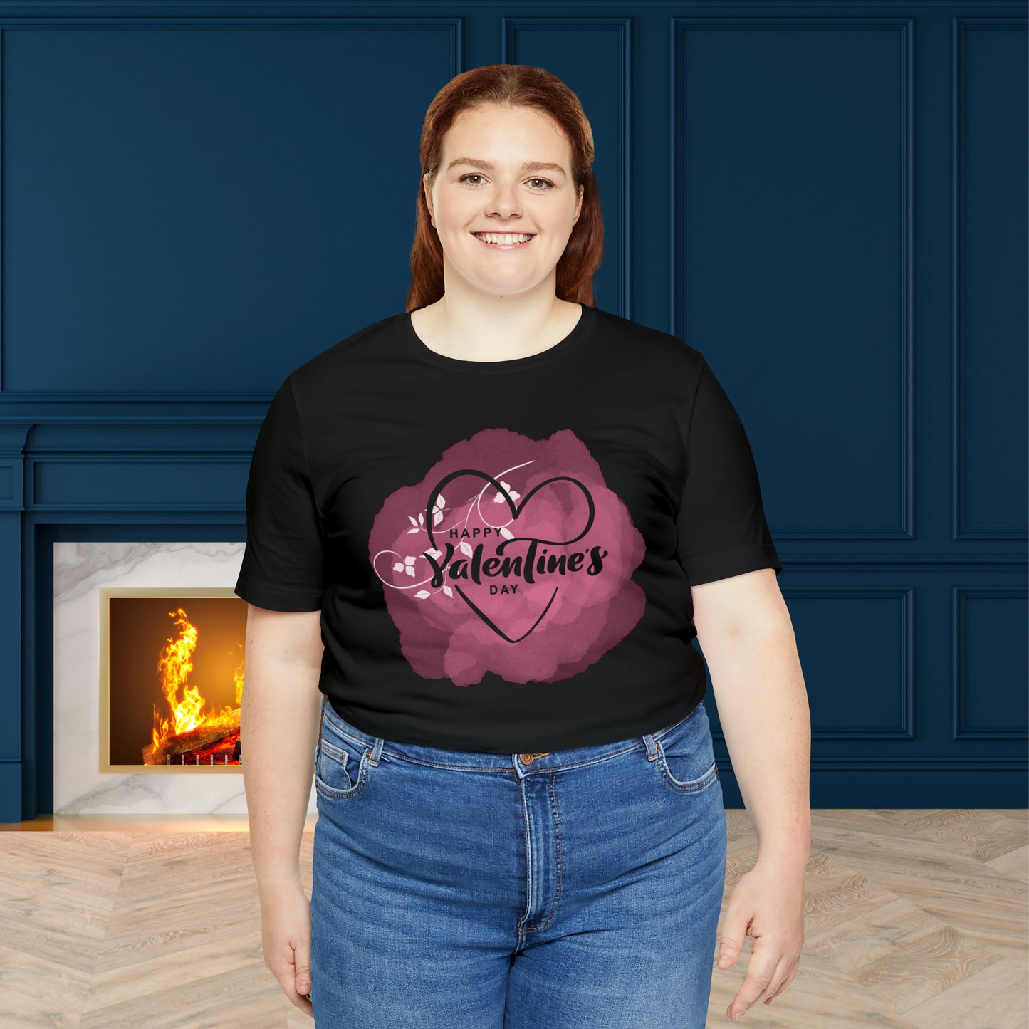 Happy valentines day Unisex Jersey Short Sleeve Tee