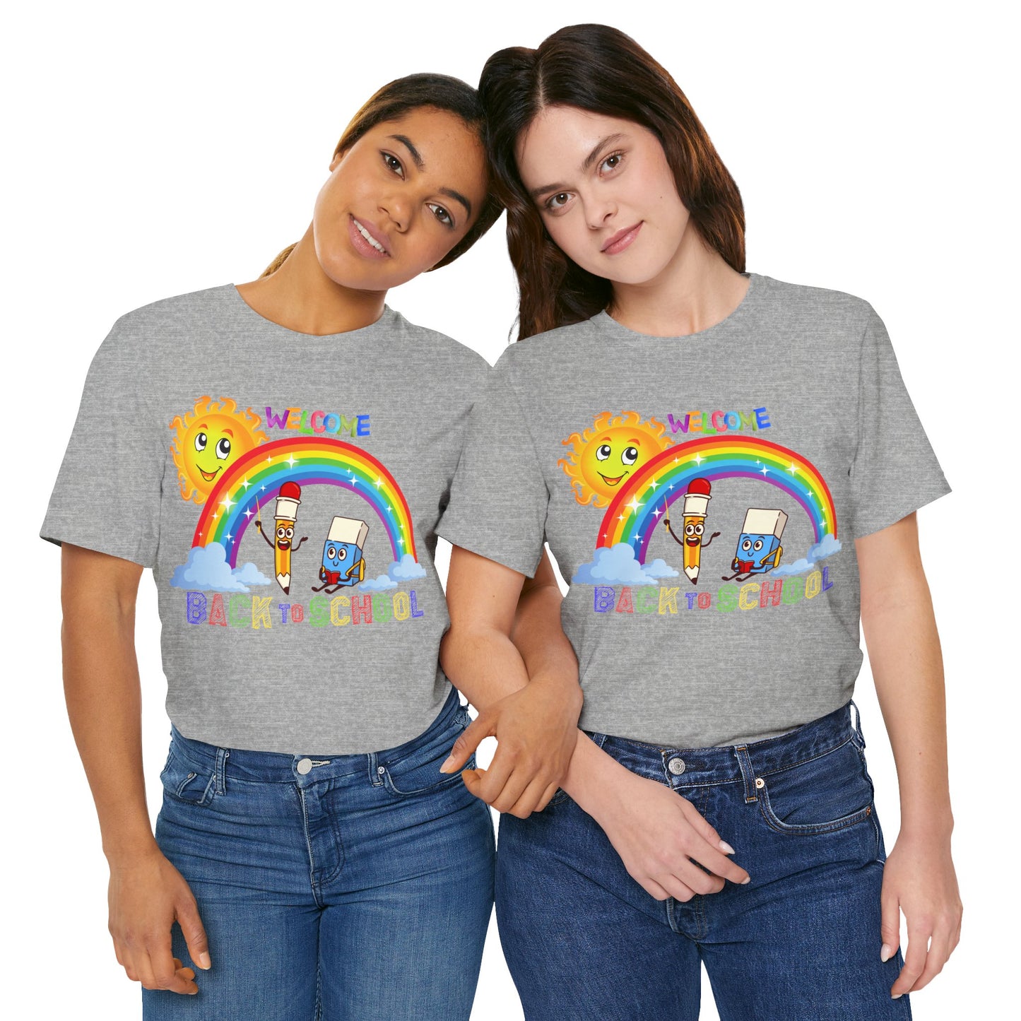 Welcome Back To School T-Shirt, Hello Teacher T-Shirt, Back To School T-Shirt, Teach Love Inspire Teacher Shirt, Teacher Back To school unisex jersey short sleeve.First Day Vibes T-Shirt.