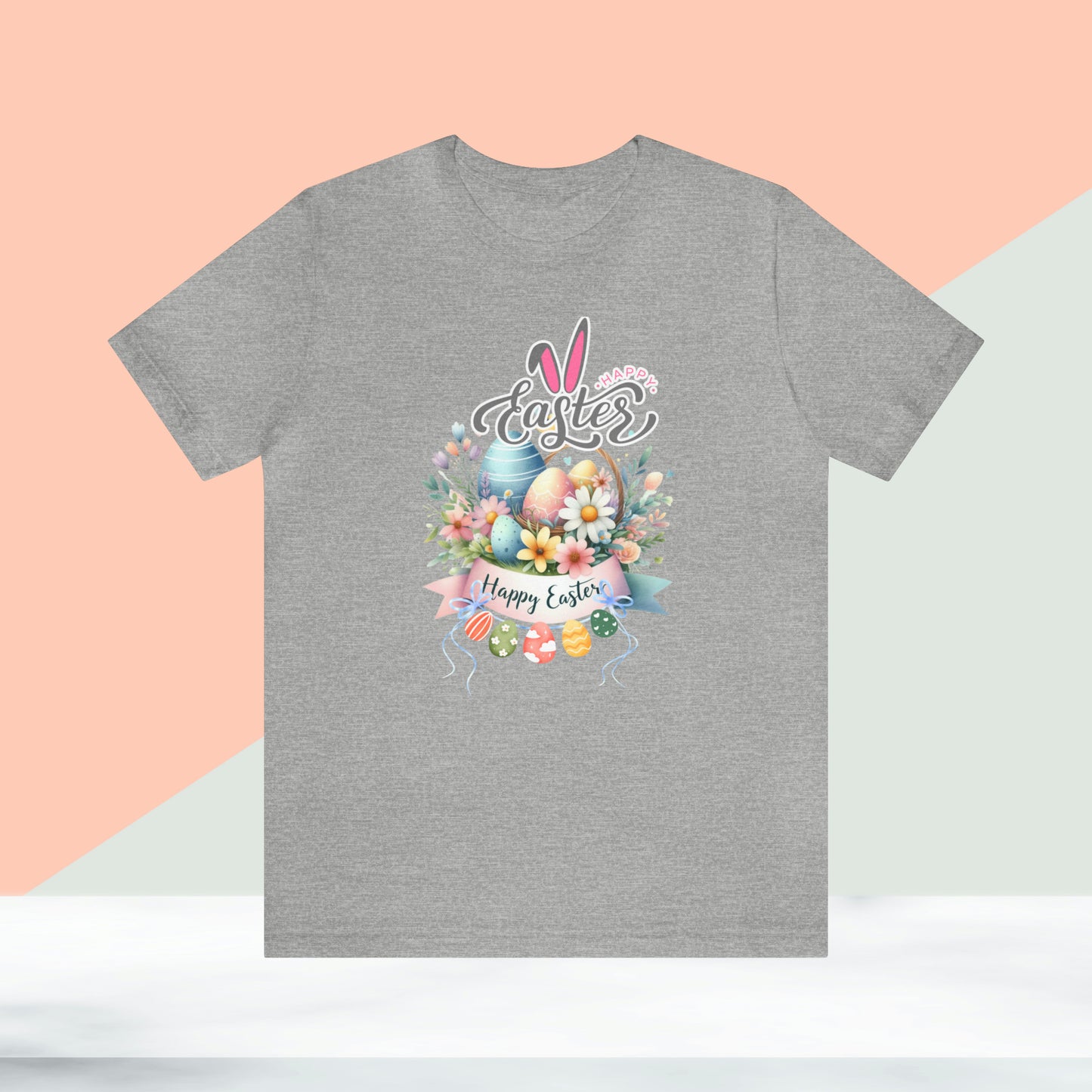 Happy Easter Unisex Jersey Short Sleeve Tee