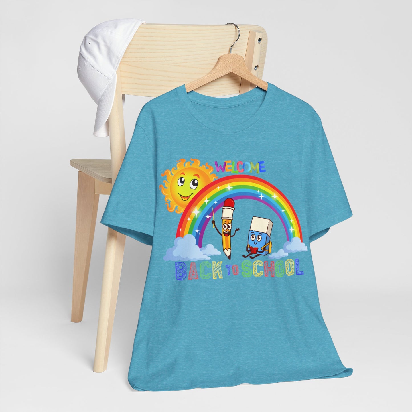 Welcome Back To School T-Shirt, Hello Teacher T-Shirt, Back To School T-Shirt, Teach Love Inspire Teacher Shirt, Teacher Back To school unisex jersey short sleeve.First Day Vibes T-Shirt.