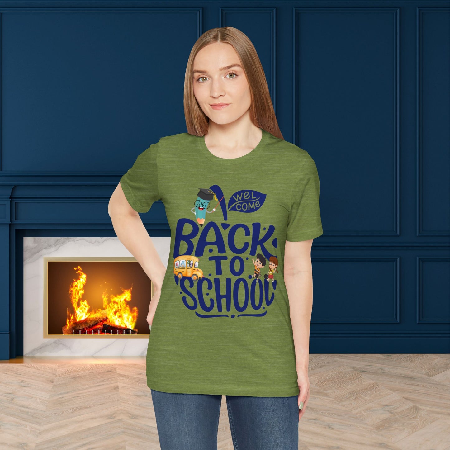 Welcome Back To School T-Shirt, Teacher T-Shirt, Teacher Back To school unisex jersey short sleeve.First Day Vibes T-Shirt.