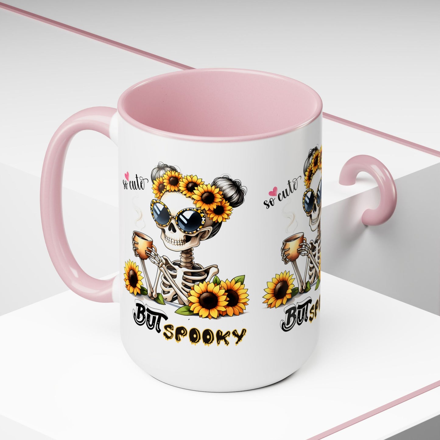 So cute But Spooky Halloween Coffee Mug,  Let's Go Halloween Coffee Mug, Trick or Treat Halloween Coffee Mug, Cute Skeleton Coffee Mug, Spooky Season Halloween Coffee Mug.