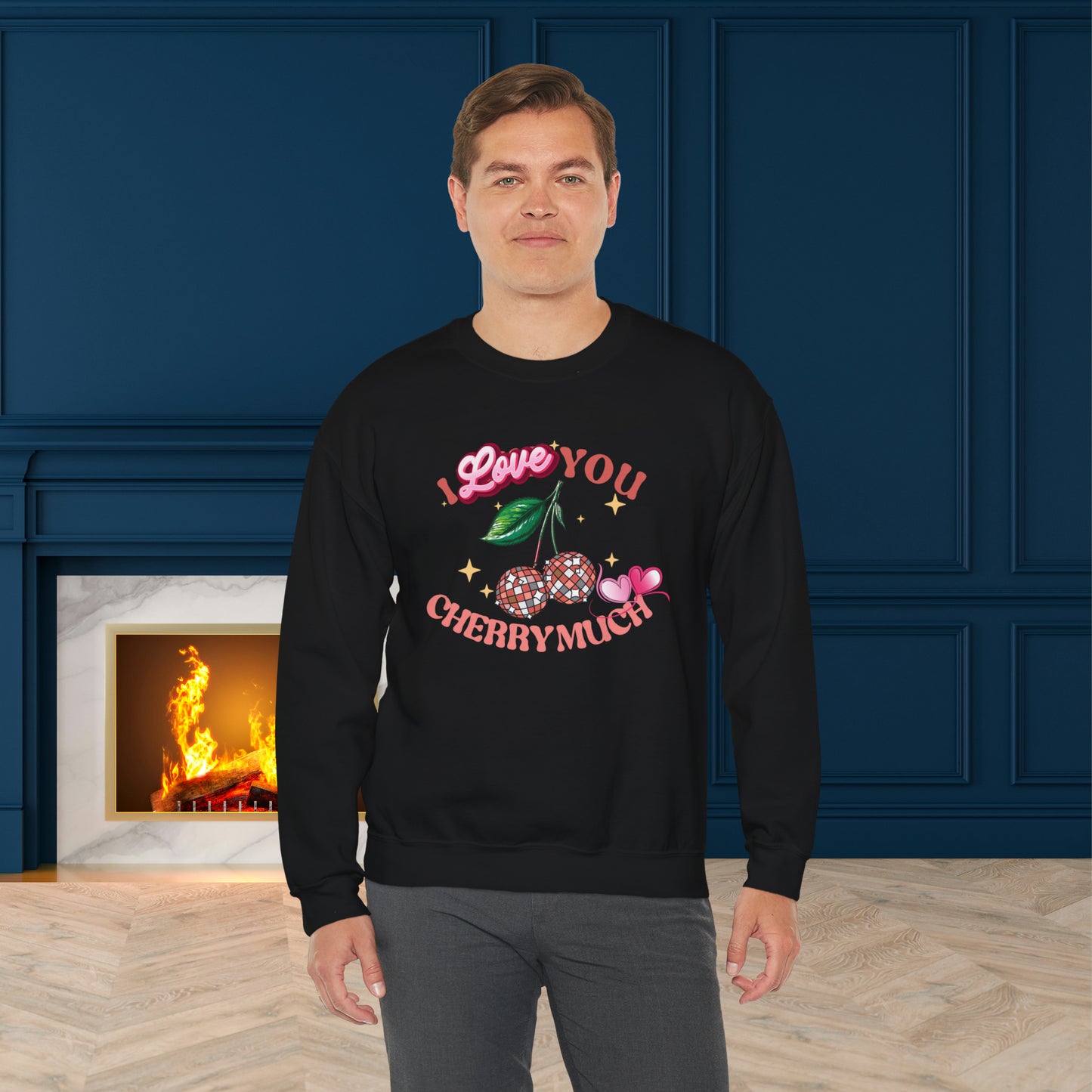 Happy valentines day Unisex Heavy Blend™ Crewneck Sweatshirt