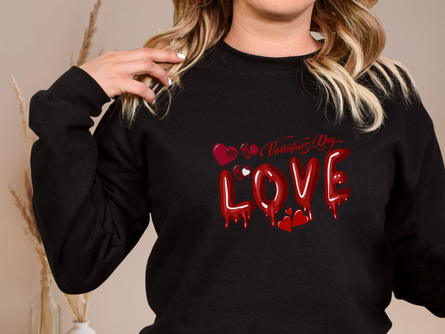 Happy valentines day Unisex Heavy Blend™ Crewneck Sweatshirt