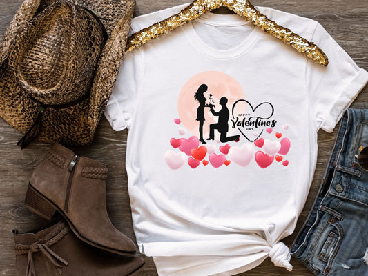 Happy valentines day Unisex Jersey Short Sleeve Tee