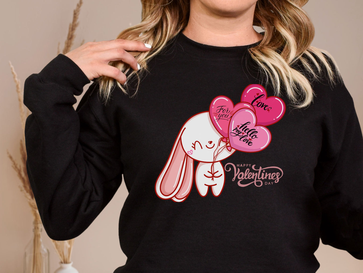 Happy valentines day Unisex Heavy Blend™ Crewneck Sweatshirt