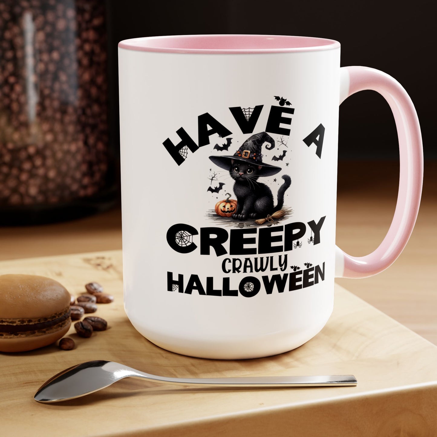 Have A Creepy Crawly Halloween Coffee Mug,  Let's Go Halloween Coffee Mug, Trick or Treat Halloween Coffee Mug, Cute Skeleton Coffee Mug, Spooky Season Halloween Coffee Mug.