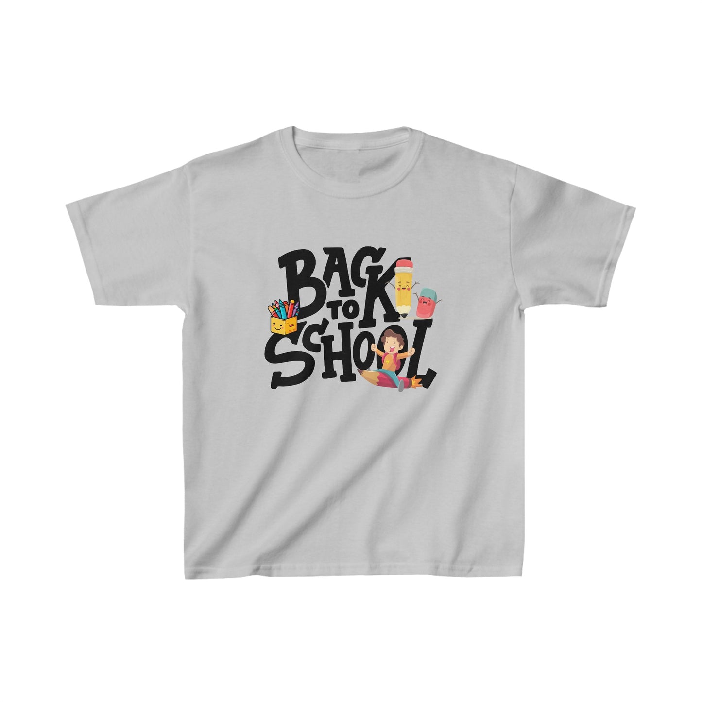 Back To School Kids Heavy Cotton™ Tee, Back to school Kids Shirt, 1st Day Of School Shirt, Back To School Cotton T-Shirt.