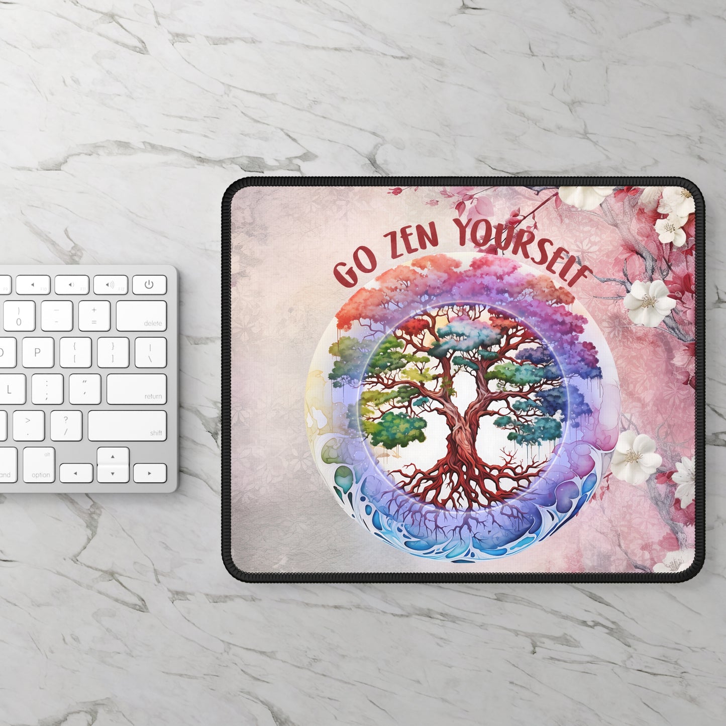 Go Zen Yourself Yoga Mouse Pad,Unique Gift For Meditation And Yoga Lover, Cute Yoga Mouse Pad, Mindful Yoga Gift, Yoga lover Mouse Pad, Yoga Instructor Gift, Gift For Yoga lovers, Gift For Yogi.