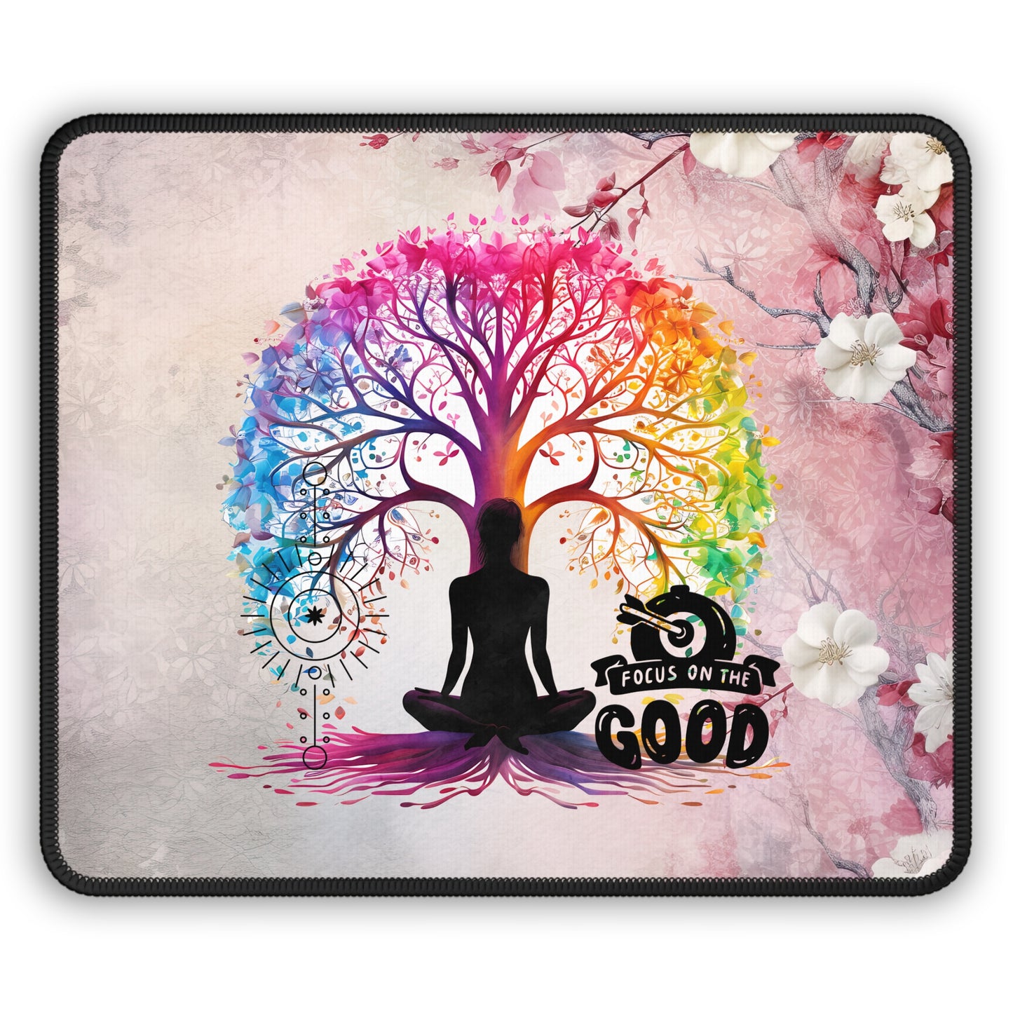 Focus On The Good Yoga Mouse Pad,Unique Gift For Meditation And Yoga Lover, Cute Yoga Mouse Pad, Mindful Yoga Gift, Yoga lover Mouse Pad, Yoga Instructor Gift, Gift For Yoga lovers, Gift For Yogi.