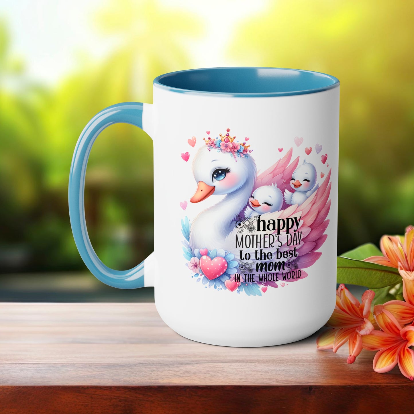 Happy Mother's dayTow-Tone Coffee Mug.15oz, Gift for mom, Mama's Coffee Mug