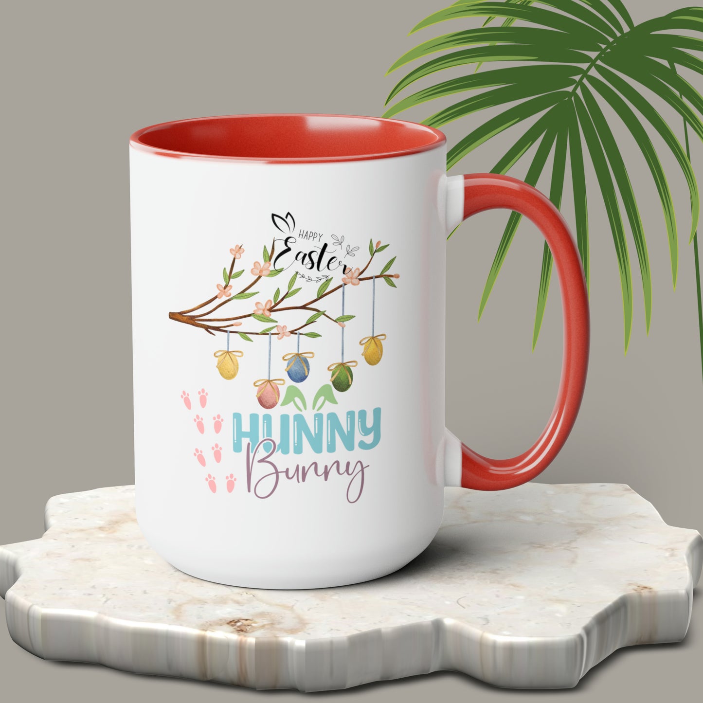 Hunny Bunny Two-Tone Coffee Mugs, 15oz