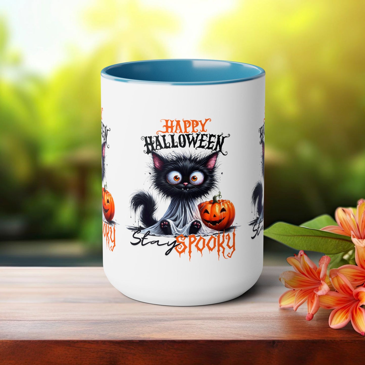 Stay Spooky Happy Halloween Coffee Mug,  Let's Go Halloween Coffee Mug, Trick or Treat Halloween Coffee Mug, Cute Ghost Coffee Mug, Spooky Season Halloween Coffee Mug.