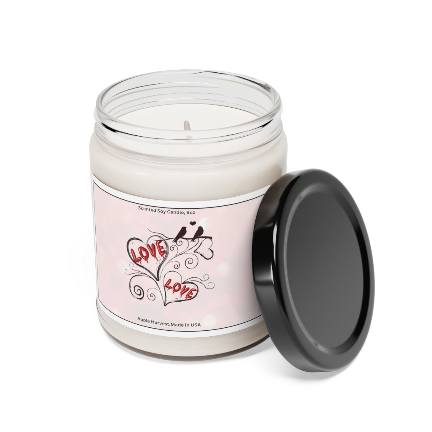 Happy valentines day Scented Soy Candle, 9oz