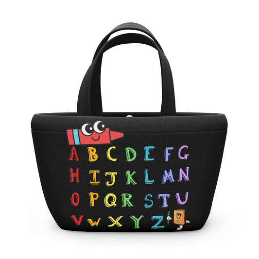 ABC Lunch Bag, Back To School Lunch Bag, Back to Learning Lunch Bag, Ready for School Lunch Bag. First day Of School.