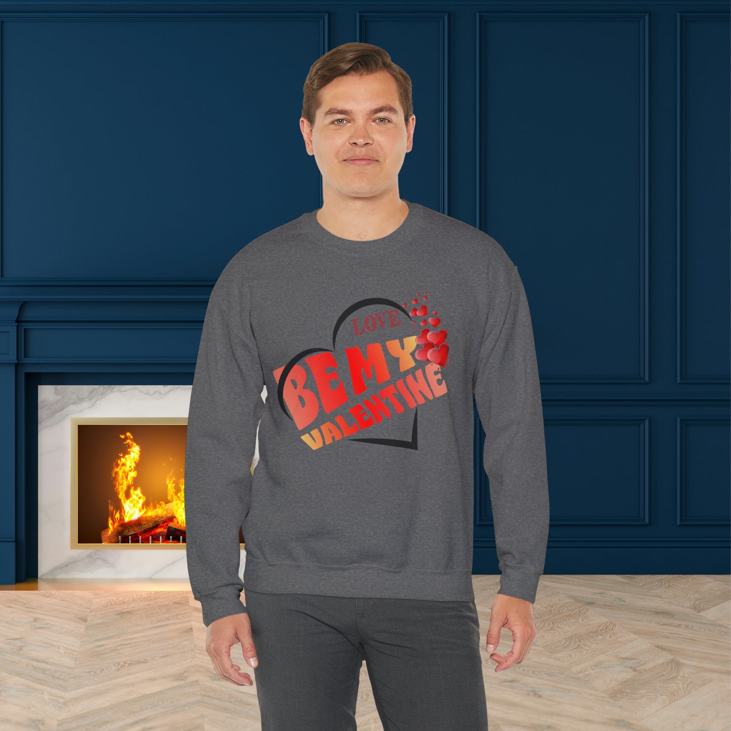 Happy valentines day Unisex Heavy Blend™ Crewneck Sweatshirt