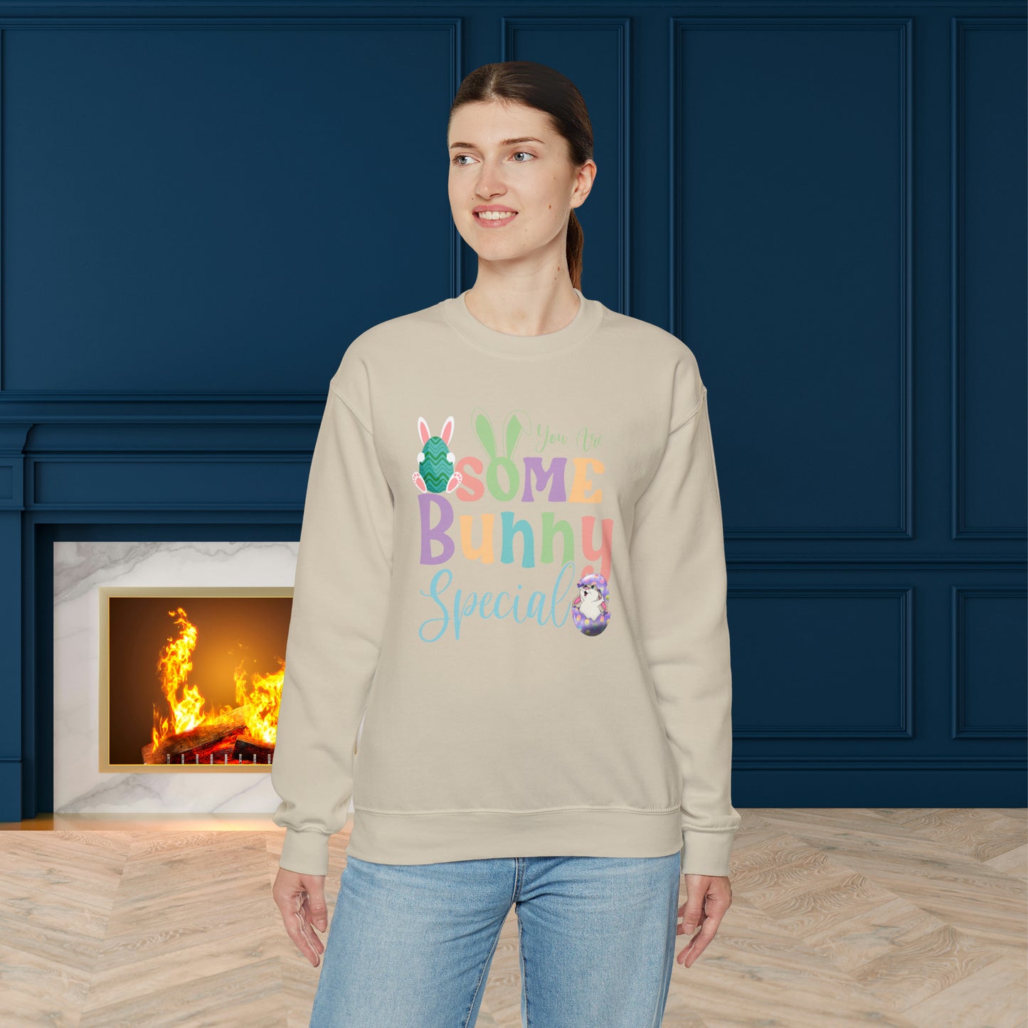 Easter Bunny Unisex Crewneck Sweatshirt